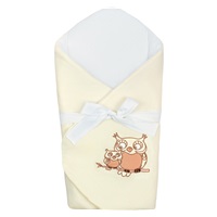 Wrap with bow and reinforcement New Baby Owls beige