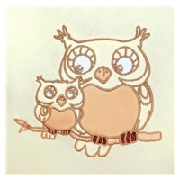 Wrap with bow and reinforcement New Baby Owls beige
