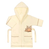 Baby Bathrobe New Baby Owls beige, size 86 (12-18m)
