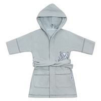 Baby Bathrobe New Baby Owls grey, size 86 (12-18m)