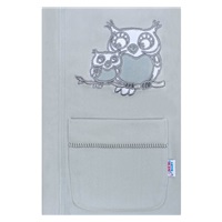 Baby Bathrobe New Baby Owls grey, size 86 (12-18m)