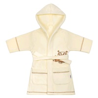 Baby Bathrobe New Baby Owls beige, size 98 (2-3y)