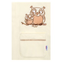 Baby Bathrobe New Baby Owls beige, size 98 (2-3y)