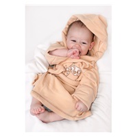 Baby Bathrobe New Baby Owls beige, size 110 (4-5y)