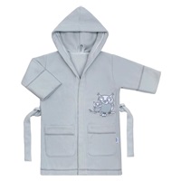 Baby Bathrobe New Baby Owls grey, size 110 (4-5y)