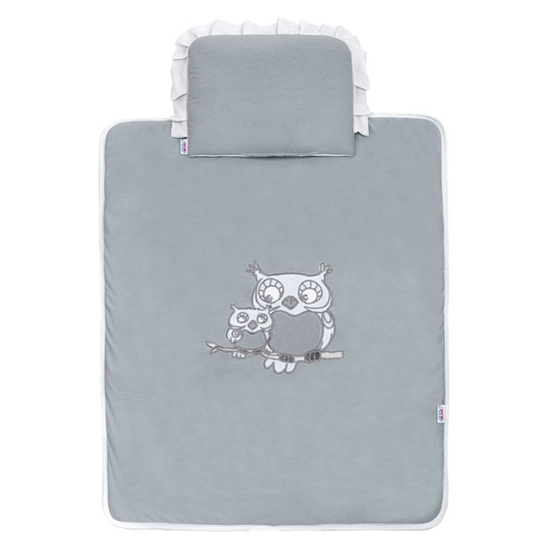 New Baby Owls Grey Stroller Set