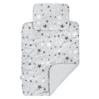 Luxury baby nest with blankets New Baby white and grey stars