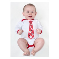 Body s potiskem New Baby s kravatou