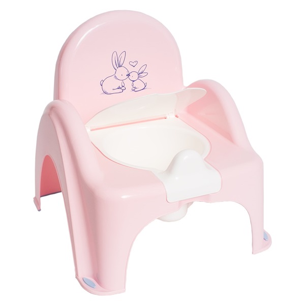 Play potty with lid Bunny pink