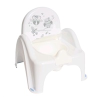 Baby potty with lid Owls white