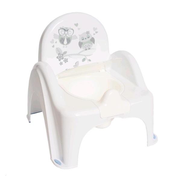 Baby potty with lid Owls white