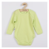 New Baby Pastel Green Baby Bodysuit with Long Sleeves, size 62 (3-6m)