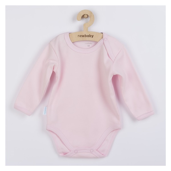New Baby Pastel Baby Body with Long Sleeves Pink, size 68 (4-6m)