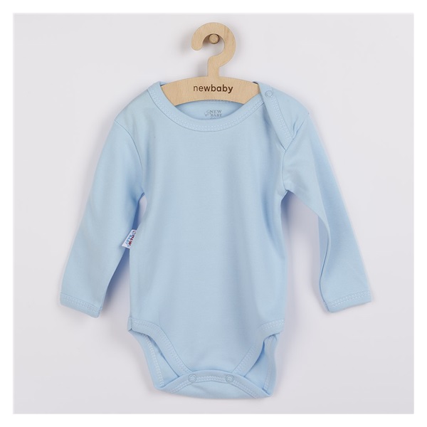 Baby body with long sleeves New Baby Pastel blue, size 74 (6-9m)