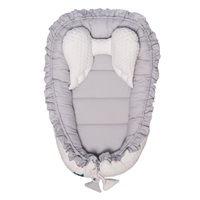 Luxury baby nest Belisima Rabbit white and grey