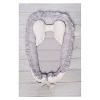 Luxury baby nest Belisima Rabbit white and grey