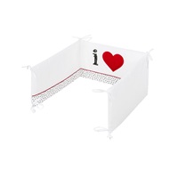 5-part bed linen Belisima I love 100/135 white