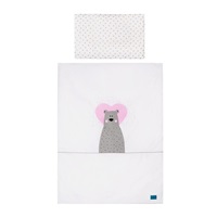 6-piece bedding Belisima Bear in love 90/120 pink