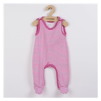 New Baby Classic II baby onesies with pink stripes, size 50