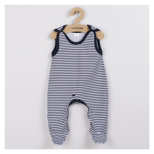 New Baby Classic II baby onesies with blue stripes, size 62 (3-6m)
