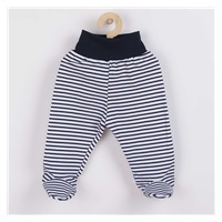 New Baby Classic II Baby Bibs with Blue Stripes, size 74 (6-9m)