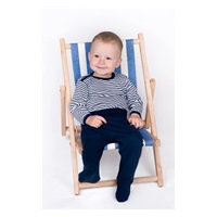 Baby body New Baby Classic II with blue stripes, size 80 (9-12m)