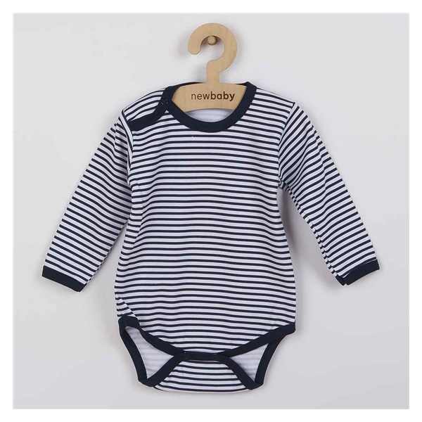 Baby body New Baby Classic II with blue stripes, size 86 (12-18m)