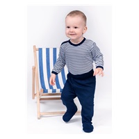 Baby body New Baby Classic II with blue stripes, size 86 (12-18m)