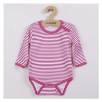 Baby body New Baby Classic II with pink stripes, size 86 (12-18m)