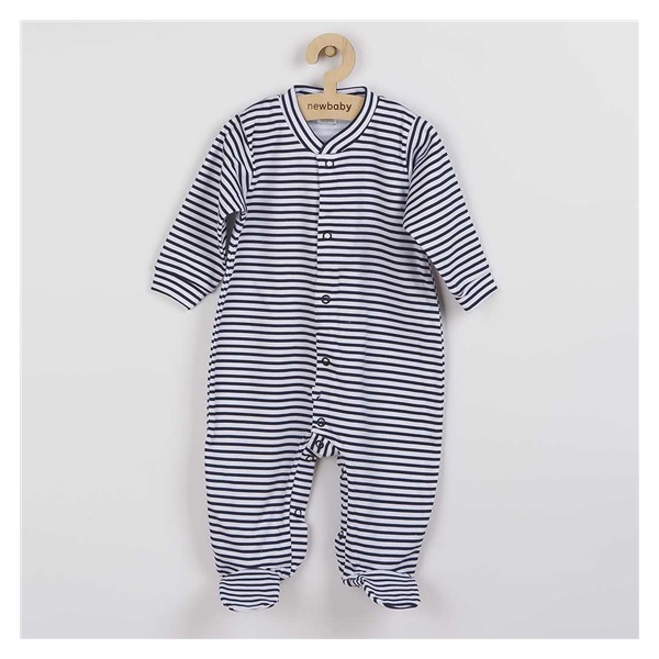 New Baby Classic II Infant Jumpsuit with Blue Stripes, size 68 (4-6m)