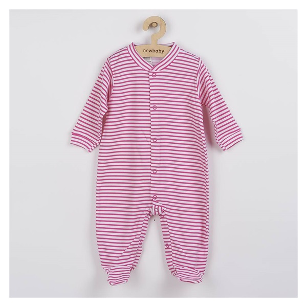 New Baby Classic II Infant Jumpsuit with Pink Stripes, size 86 (12-18m)