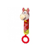 Plush squeaky toy with teether Baby Ono horse