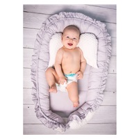 Belisima Luxury baby nest with blanket for baby Belisima Rabbit pink