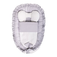 Luxury nest with a blanket for baby Belisima Rabbit grey