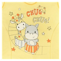 Baby onesies New Baby chug yellow, size 80 (9-12m)