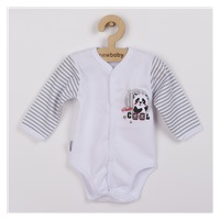 New Baby Panda full sleeve baby bodysuit with long sleeves, size 56 (0-3m)