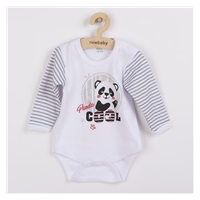 New Baby Panda Long Sleeve Baby Bodysuit, size 62 (3-6m)