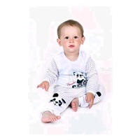 New Baby Panda Long Sleeve Baby Bodysuit, size 62 (3-6m)
