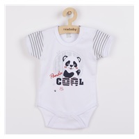 Baby body with short sleeves New Baby Panda, size 68 (4-6m)