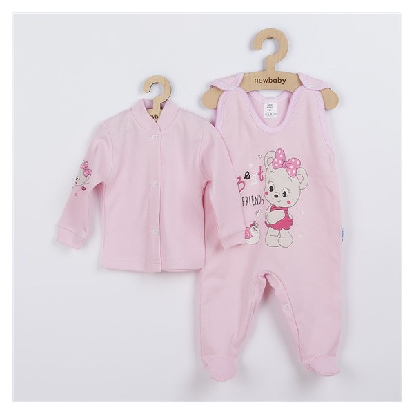 2 piece set New Baby mouse pink, size 56 (0-3m)