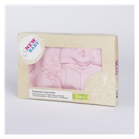 New Baby 5 Piece Set Squirrels in a Box Pink, size 62 (3-6m)