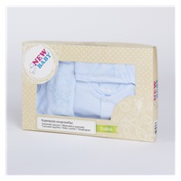 New Baby 5 Piece Set Squirrels in a Box Blue, size 62 (3-6m)