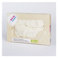 New Baby 5 Piece Set Squirrels in a Box Beige, size 62 (3-6m)