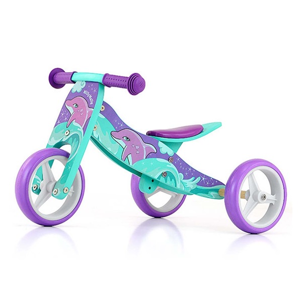 Milly Mally JAKE Dolphin 2in1 Multifunctional Bike for Kids