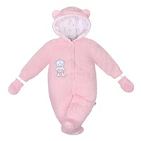 Winter jumpsuit New Baby Nice Bear pink, size 68 (4-6m)