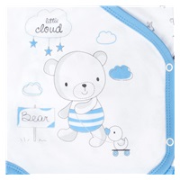 Baby bodysuit with side fastening New Baby Bears blue, size 56 (0-3m)