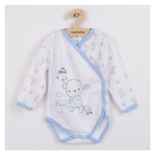 Baby bodysuit with side fastening New Baby Bears blue, size 68 (4-6m)
