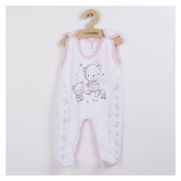 Baby onesies New Baby Bears pink, size 74 (6-9m)
