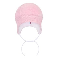 Winter hat New Baby Nice Bear pink, size 80 (9-12m)