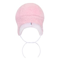 Winter hat New Baby Nice Bear pink, size 86 (12-18m)